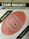 North Carolina State University Wolfpack 8" Vinyl Magnet Oval Heavy Duty