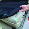 Miami Heat Premium Embroidered Black Auto Bucket Seat Cover, 48x20 Inch, Elastic