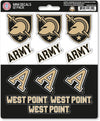 Army West Point Black Knights Cadets 12-Piece Mini Decal Sticker Set, 5x6 Inch Sheet, Gift for football fans for any hard surfaces around home, automotive, personal items