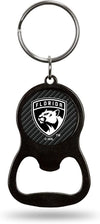 Florida Panthers Keychain Bottle Opener Carbon Fiber Design Metal Hockey