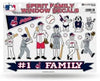 Cleveland Indians Guardians Retro Logo Guardians Family Decal Sticker Set, 8x11 Sheet