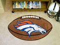 Denver Broncos Floor Mat Area Rug, 20x32 Inch, Non-Skid Backing, Football Design