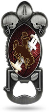 University of Wyoming Cowboys Party Starter Bottle Opener, Pewter