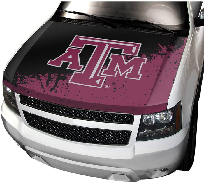 Texas A&M University Aggies Premium Auto Hood Cover, One Size, One Color