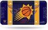 Phoenix Suns Metal Auto Tag License Plate, Jersey Design, 6x12 Inch