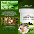 MedPal Cleaning Wipes for Dogs and Cats Prevent Ear Infections by DailySale