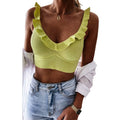 Meihuida Women's Sleeveless V Neck Crop Tops by DailySale