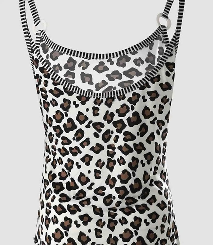 Melody Ring Cheetah Tank by Boutique 23