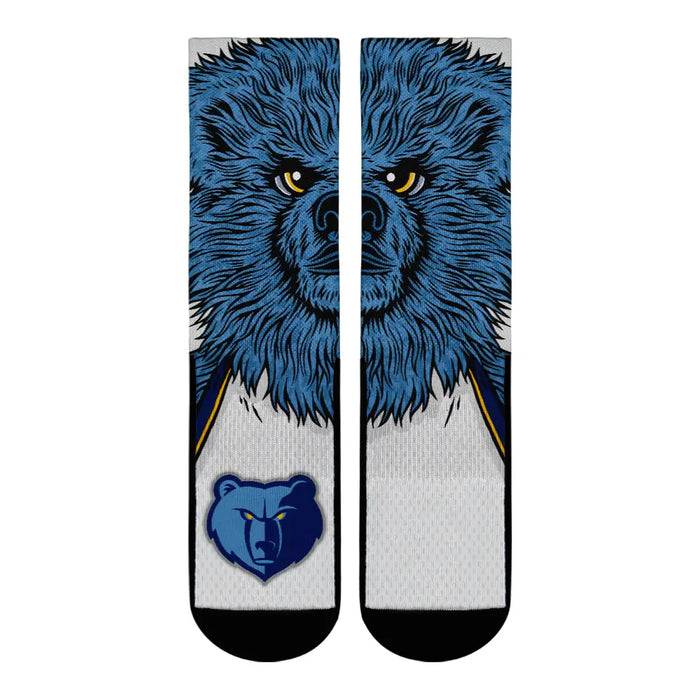 Memphis Grizzlies - Split Face Mascot by Rock 'Em Socks