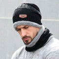Men And Women Knitted Winter Scarf & Hat Fleece Lined Bonnet Beanies by DailySale