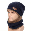Men And Women Knitted Winter Scarf & Hat Fleece Lined Bonnet Beanies by DailySale