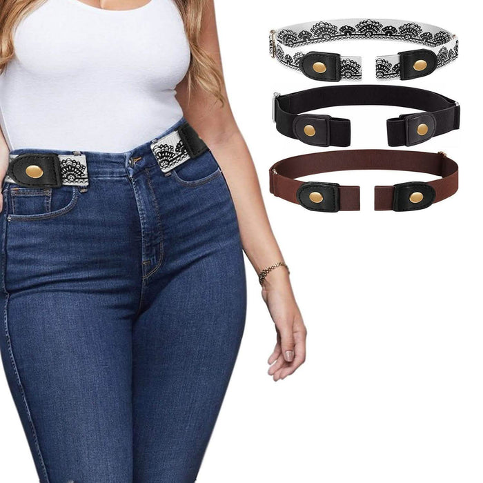 Men And Women's Buckle Free Adjustable Stretch Belts by DailySale