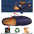 Men Casual Shoes Slip on Hollow Leather Men Shoes by DailySale