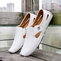 Men Casual Shoes Slip on Hollow Leather Men Shoes by DailySale