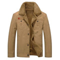 Men Fur Collar Army Tactical Jacket by DailySale