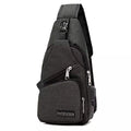 Men Women Crossbody Shoulder Bag with USB Port by DailySale