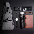 Men Women Crossbody Shoulder Bag with USB Port by DailySale