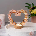 Mend My Broken Heart - Rose & Clear Quartz Tree Lamp by Conscious Items