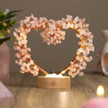 Mend My Broken Heart - Rose & Clear Quartz Tree Lamp by Conscious Items