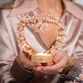 Mend My Broken Heart - Rose & Clear Quartz Tree Lamp by Conscious Items