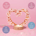 Mend My Broken Heart - Rose & Clear Quartz Tree Lamp by Conscious Items