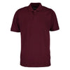 Men's 3-Button Ribbed Short Sleeve Polo