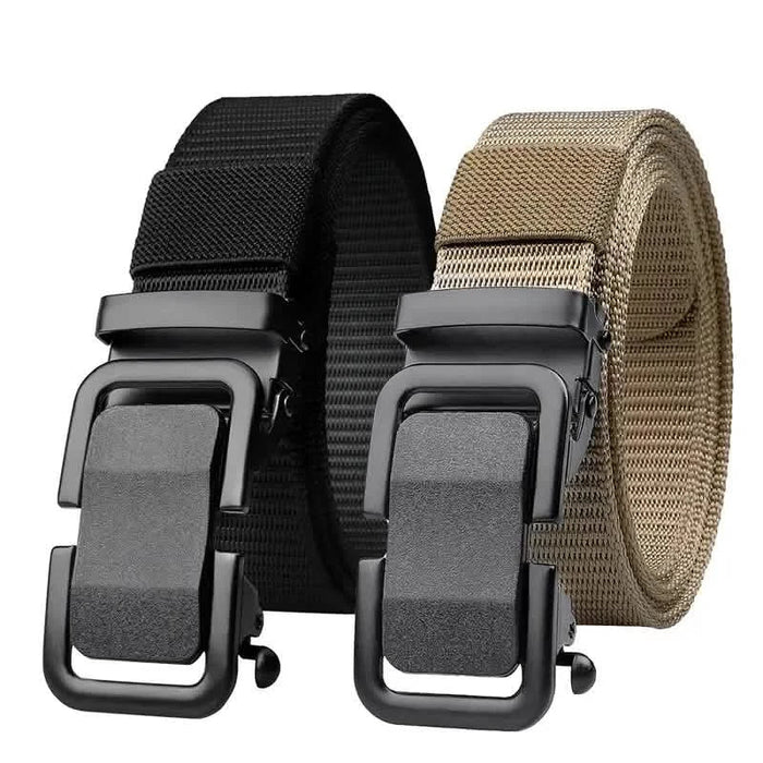 Men's Automatic Metal Buckle Nylon Canvas Webbing Belt by DailySale