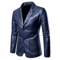 Men's Blazer Faux Leather Jacket by DailySale