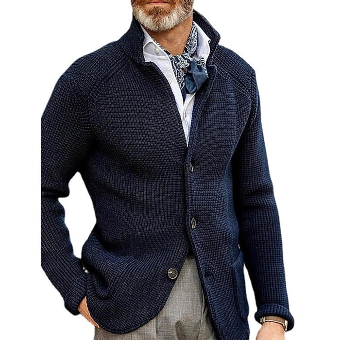 Men's Cardigan Solid Color Sweater by DailySale