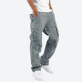 Men's Cargo Pants Trousers Drawstring Elastic Waist Multi Pocket by DailySale