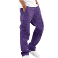 Men's Cargo Pants Trousers Drawstring Elastic Waist Multi Pocket by DailySale
