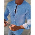 Men's Casual Solid Long Sleeve Shirt by DailySale
