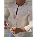 Men's Casual Solid Long Sleeve Shirt by DailySale
