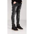 Men's Comfy Stretch Ripped Distressed Biker Jeans Pants Rock Revival by DailySale