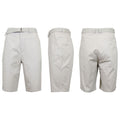 Men's Cotton Chino Shorts with Belt by DailySale