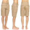 Men's Cotton Twill Belted Cargo Shorts by DailySale