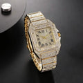 Men's Fashion Elegant High-End Analog Zinc Alloy Watch with Rhinestones by DailySale