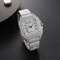 Men's Fashion Elegant High-End Analog Zinc Alloy Watch with Rhinestones by DailySale