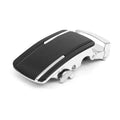 Mens Genuine Leather Sliding Buckle Belt by Boutique 23