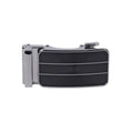 Men's Genuine Leather Sliding Buckle Ratchet Belt by Boutique 23