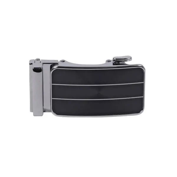 Men's Genuine Leather Sliding Buckle Ratchet Belt by Boutique 23