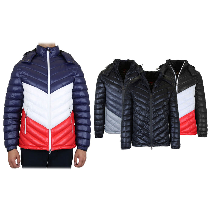 Men's Heavyweight Hooded Puffer Bubble Jacket by DailySale