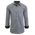 Men's Long Sleeve Slim Fitting Gingham Pattern Dress Shirts by DailySale