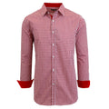 Men's Long Sleeve Slim Fitting Gingham Pattern Dress Shirts by DailySale