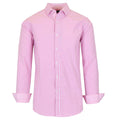 Men's Long Sleeve Slim Fitting Gingham Pattern Dress Shirts by DailySale