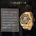 Mens Mechanical Skeleton Automatic Dial Wristwatch by DailySale