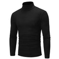 Men's Pure Color T-Shirt Thermal Mock Turtleneck Long Sleeve Tops by DailySale