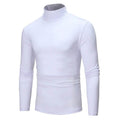 Men's Pure Color T-Shirt Thermal Mock Turtleneck Long Sleeve Tops by DailySale