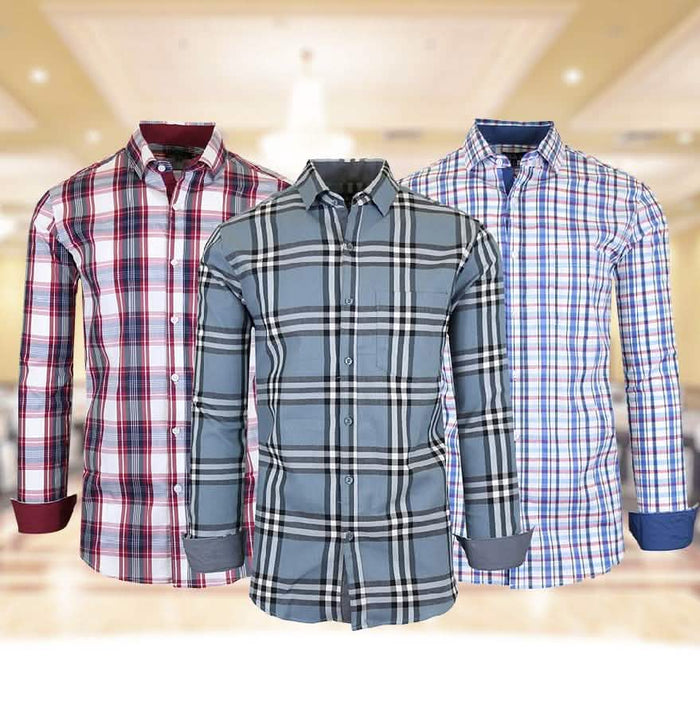 Men’s Quick Dry Slim Fit Stretch Dress Shirts by DailySale