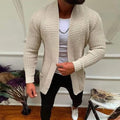 Men's Ribbed Knit Solid Color Sweater Cardigan by DailySale